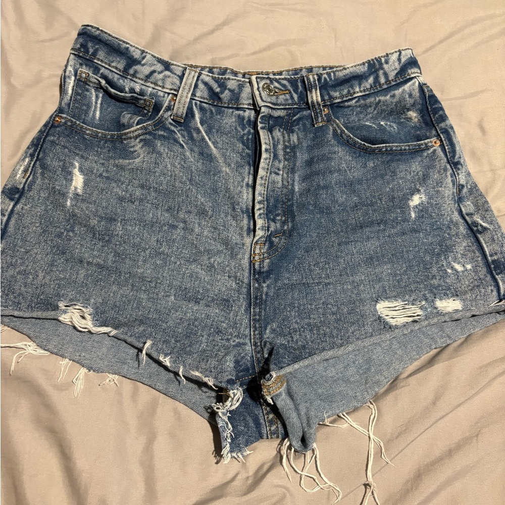 Wild Fable Blue Distressed Jean Shorts